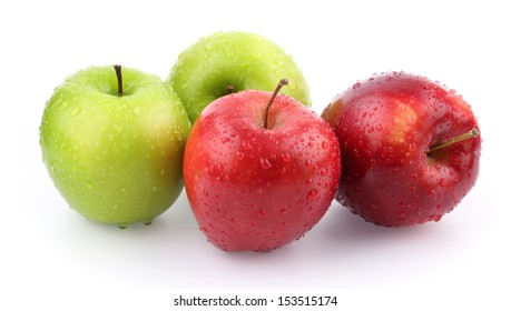 Red And Green Apple Isolated