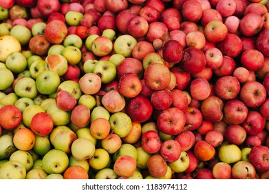 red and green apples background
