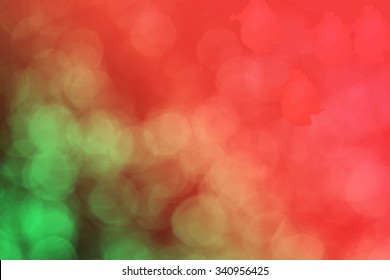 Red And Green Bokeh Light