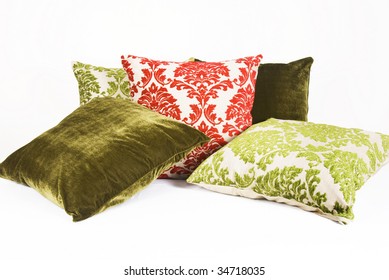 Red And Green Cushions