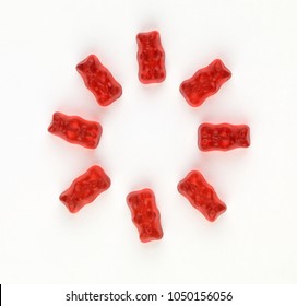 Red Gummy Bears Circle