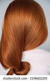 Red Hair Texture Of Little Girl