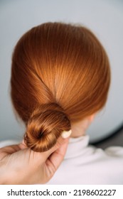 Red Hair Texture Of Little Girl