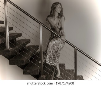 Red Haired Stunner in Studio