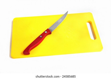 yellow chopping board