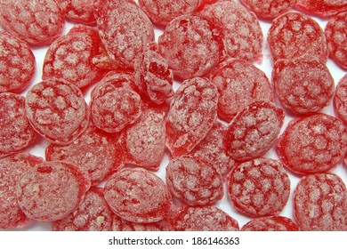 Red Hard Candy Background