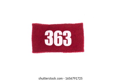 Red Headband Isolated On White Background