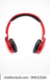 Red headphone 1 - Shutterstock ID 304113236