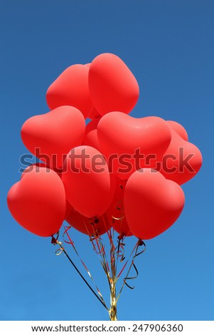 Similar – Image, Stock Photo solemn l Red balloons