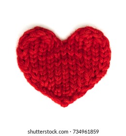 how to knit a heart