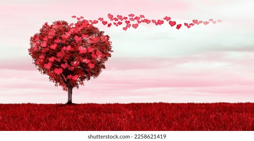 Árbol con forma corazón