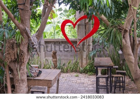 Similar – Image, Stock Photo a love lock rarely stays alone