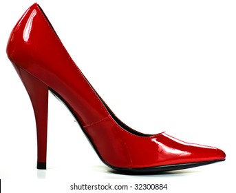 ladies red high heels