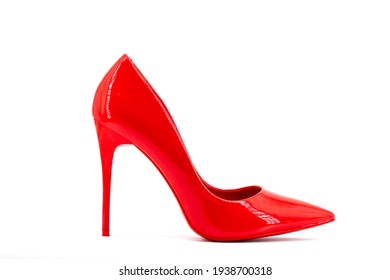 Red Heeled Shoes On White
