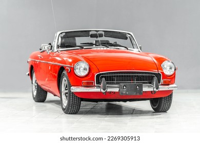 red historically cabriolet car, background and wallpaper