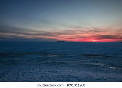 Red Horizon At Bothnian Bay