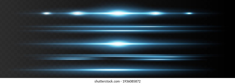 Red horizontal lens flares pack. Laser beams, horizontal light rays.Beautiful light flares. Glowing streaks on dark background. Luminous abstract sparkling lined background - Shutterstock ID 1936085872