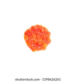 Red Hot Chili Sauce Spot Isolated On White Background