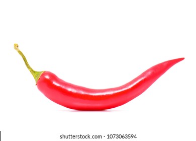 Red hot chilli pepper isolated on a white background