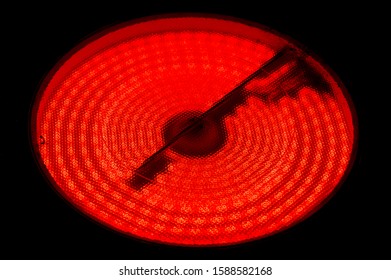 Red Hot Circle Coil Of An Electric Stove