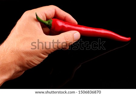 Similar – Image, Stock Photo Child holds two peppers