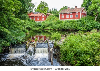 Red Houses In Västmanland, Sweden