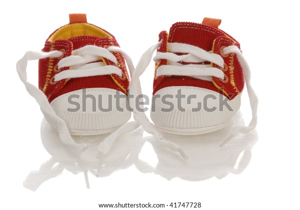 red infant shoes