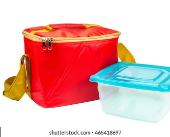 Red Insulated Bag,food Container