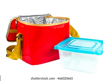 Red Insulated Bag,food Container