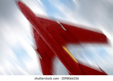 A Red Jet Plane Flies Fast