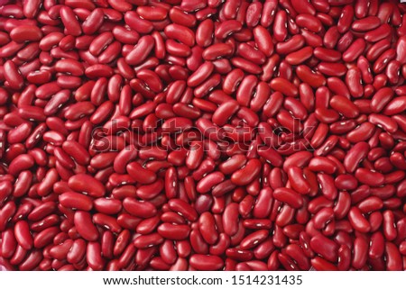 Red kidney bean texture background. top view