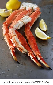 Red King Crab Legs With Lemon