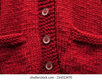 Red Knitted Cardigan Background