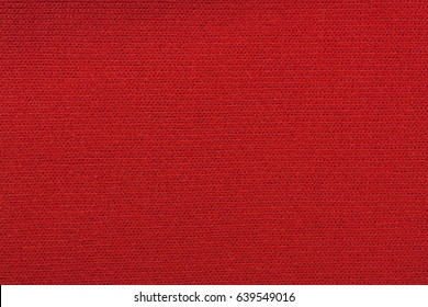 Red Knitted Fabric Texture Background