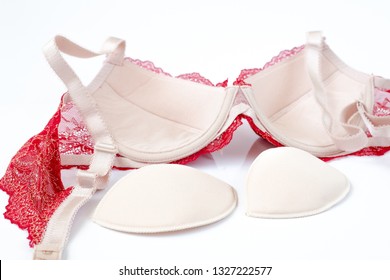 UK stock white Bikini Bra Push Up Foam Pads Swimsuit sport gym bra Insert Pad