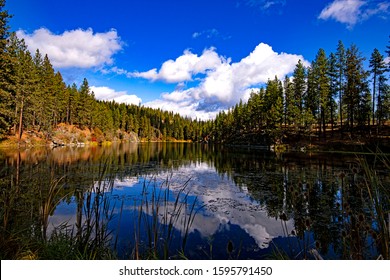 Red Lake Near Spokane Washington 