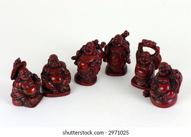 Laughing Buddha Statues Different Symbols Stock Photo 545461114 ...