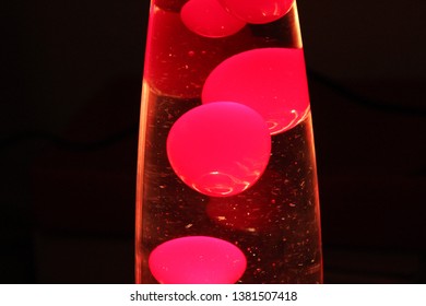 Red Lava Lamp Shining Bright