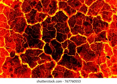 Red Lava Texture Background