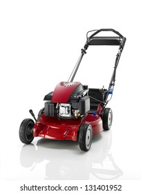 Red Lawn Mower