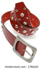 Red Leather Belt