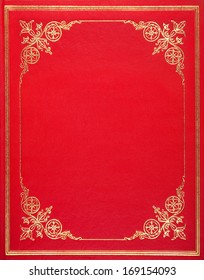 Red Leather Book Cover