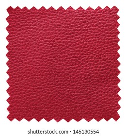 red leather samples texture
