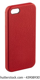 Red Leather Smart Phone Case