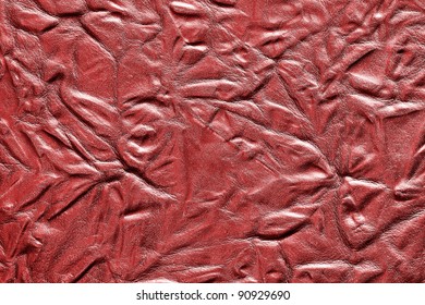 Red leather texture for background