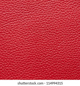 Red leather texture closeup, useful as background - Shutterstock ID 114994315