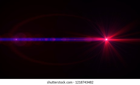 Red Lens Flare Light Stock Photo 1218743482 | Shutterstock