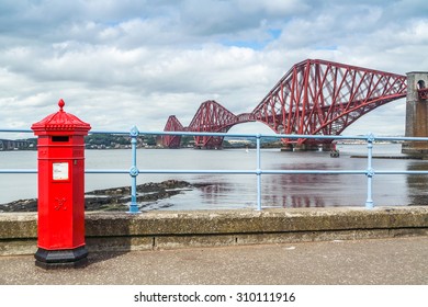 Red Letter Box At Forth Bridge