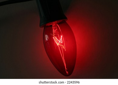 a red light close up.