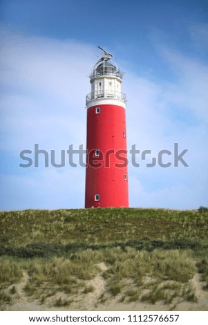 Similar – Foto Bild Leuchtturm auf der Düne